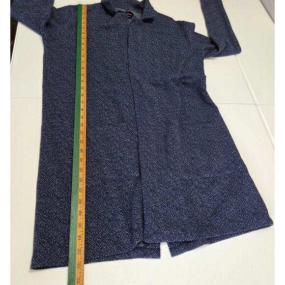 Lucky Brand Open Long Blue Cardigan / Coat Woman's Size Medium - Picture 8 of 8